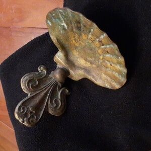 Antique Brass Shell Wall Soap/Trinket Dish